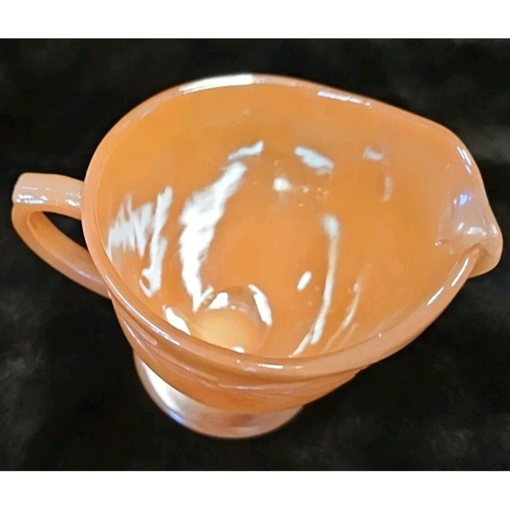 Anchor Hocking peach luster
